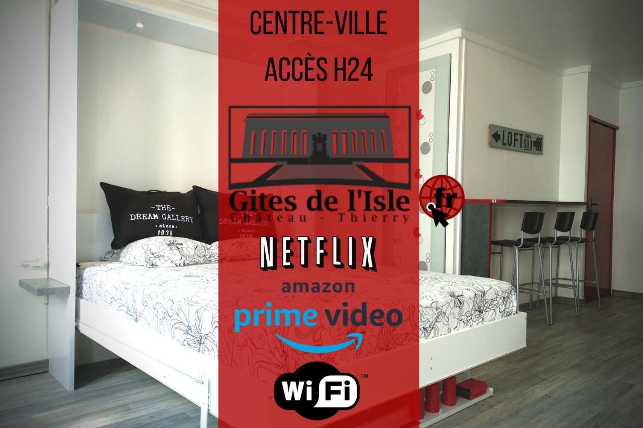 Château-Thierry Gites De L'Isle Centre-Ville - Wifi Fibre - Netflix, Disney, Amazon - Sejours Pro المظهر الخارجي الصورة